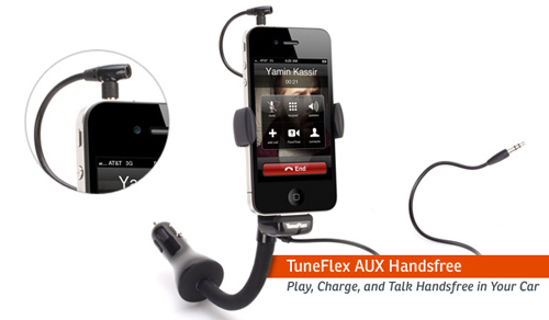 Griffin Tuneflex Aux Handsfree Iphone 專用車充 車架 免持式麥克風及aux線 Pchome 24h購物