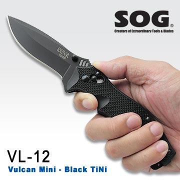 SOG Vulcan Mini - Black TiNi 折刀 #VL-12