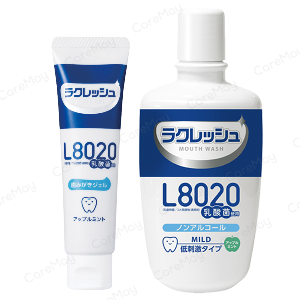日本製★樂可麗舒 L8020 乳酸菌漱口水300ml+乳酸菌牙膏 50g (蘋果薄荷)