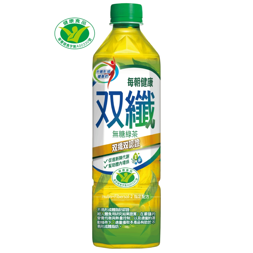 每朝健康雙纖綠茶650ml 24入 箱 Pchome 24h購物