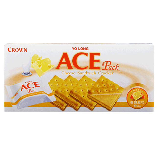 《CROWN》ACE 起司夾心餅乾(125g)