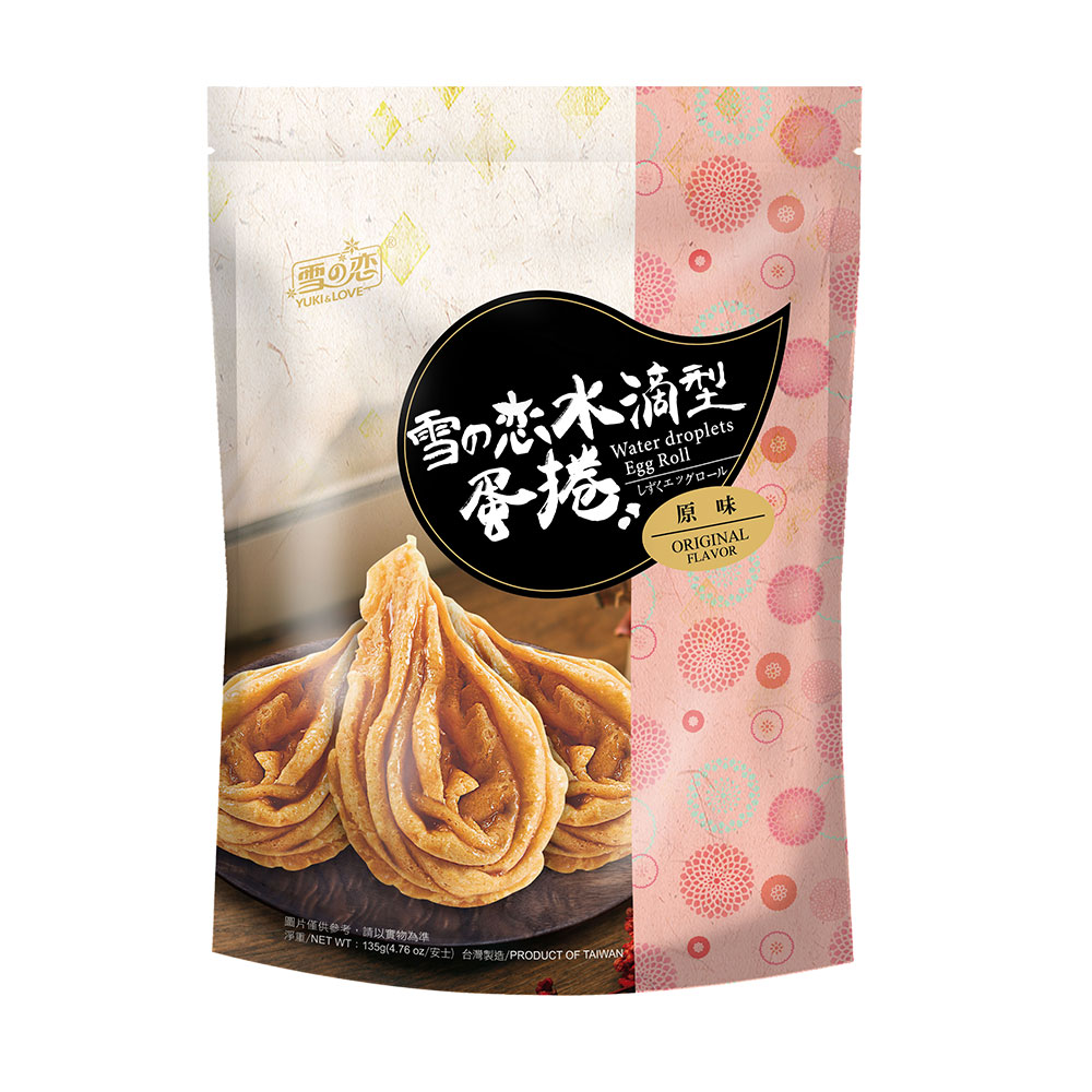 雪之戀 水滴型蛋捲 原味 64g Pchome 24h購物
