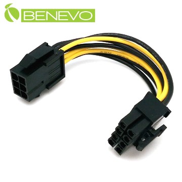 Benevo Pci E顯卡用6pin電源轉接8pin電源供電線 鍍錫純銅 Pchome 24h購物