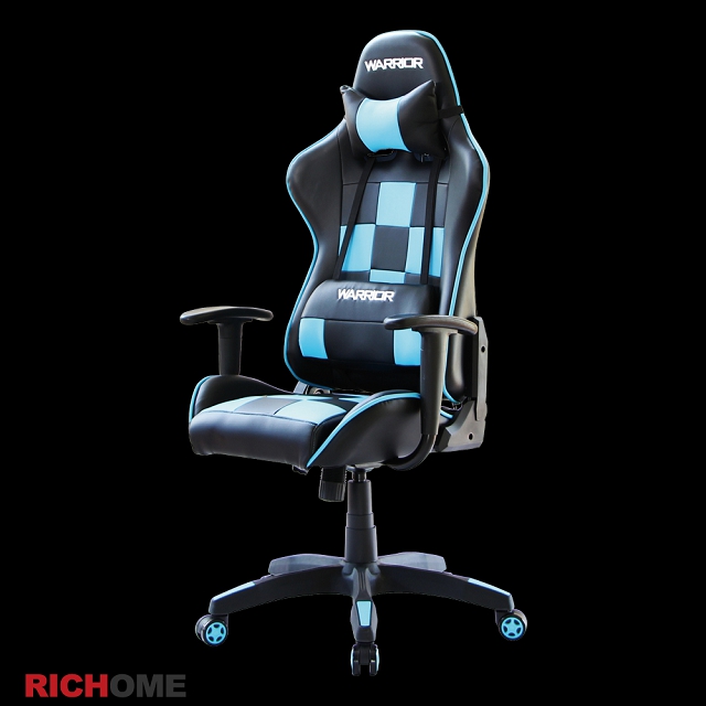 Richome S1人體工學電競賽車椅 藍色 Pchome 24h購物