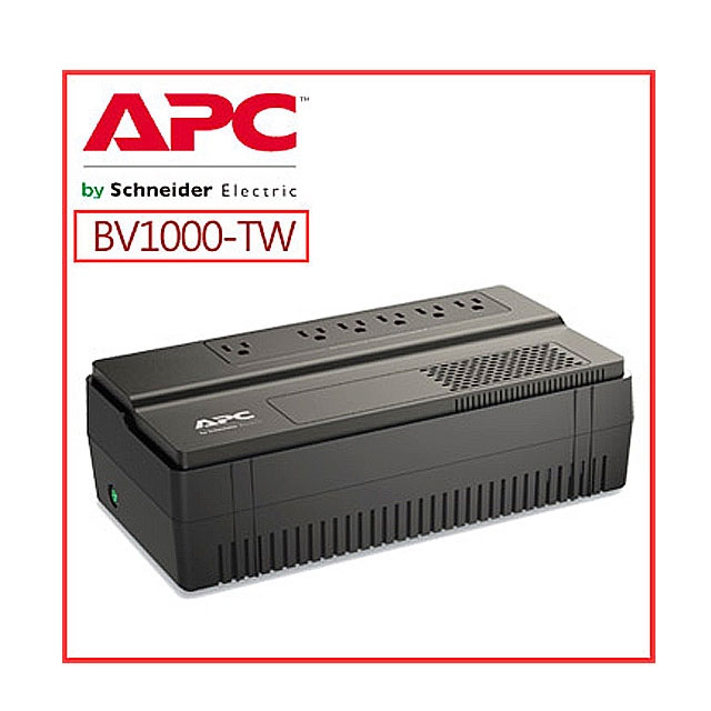 APC Easy UPS 在線互動 1000VA/600W (BV1000-TW)