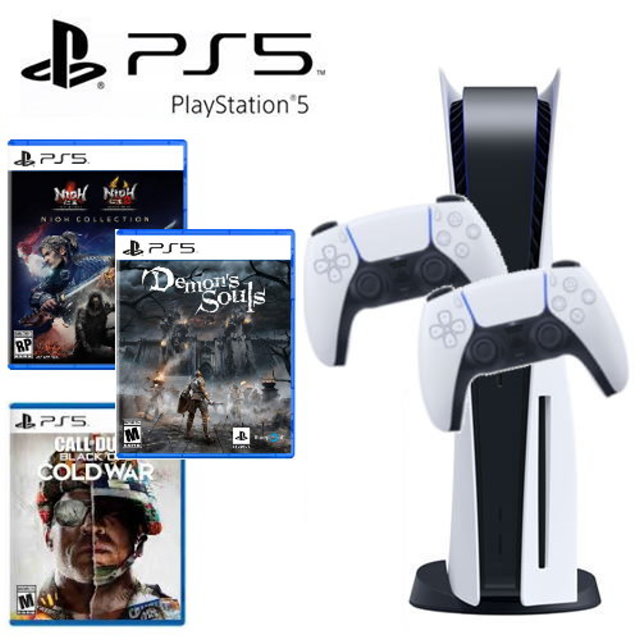 【SONY】PS5 遊戲主機 (光碟版) +DualSense 無線控制器+ PS5遊戲同捆組合