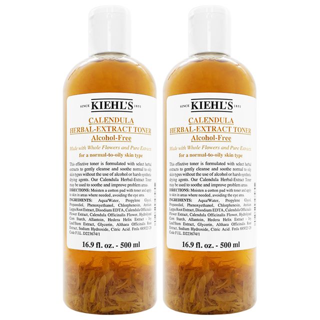 Kiehl’s契爾氏 金盞花植物精華化妝水500ml*兩入組-福利品