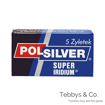 俄羅斯 Polsilver Super Iridium 雙面安全刮鬍刀片(5片裝)