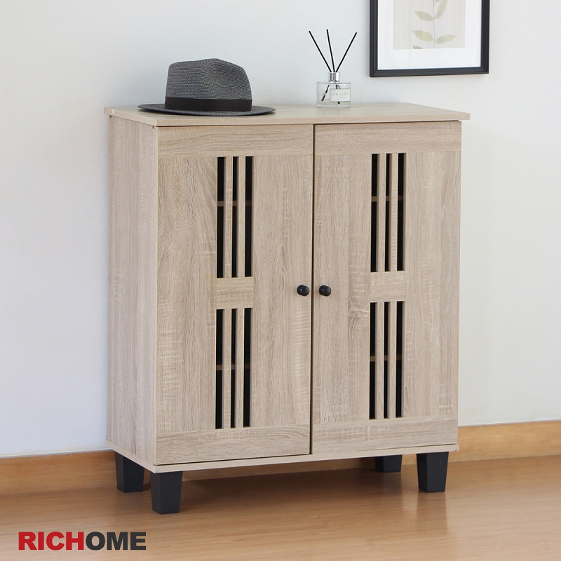 Richome 茵德絲雙門透氣鞋櫃 Pchome 24h購物