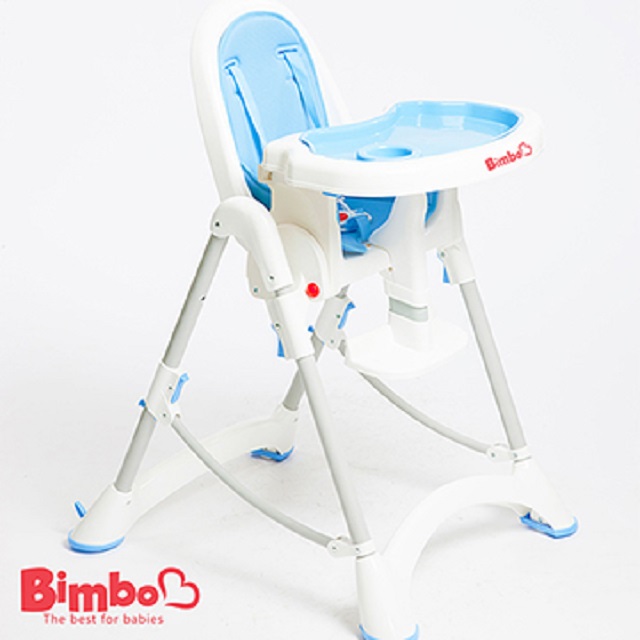 【BIMBO】台灣製造 安全兒童餐椅 - 淺藍