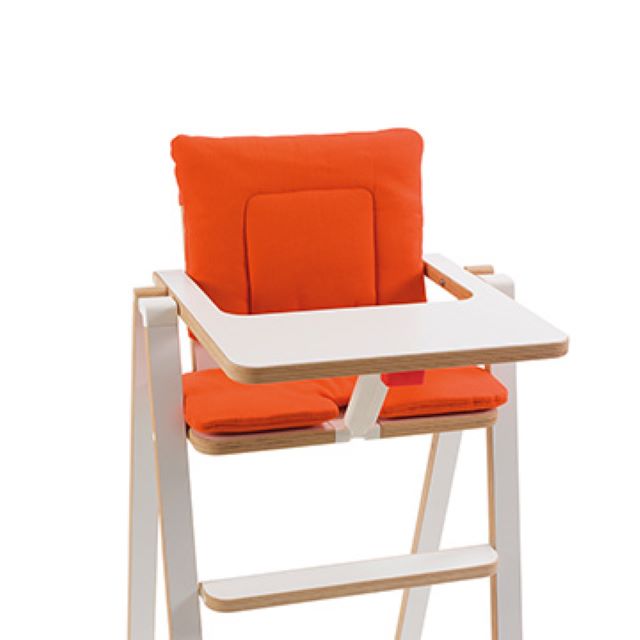 奧地利SUPAflat 兒童折疊高腳餐椅坐墊-南瓜橘