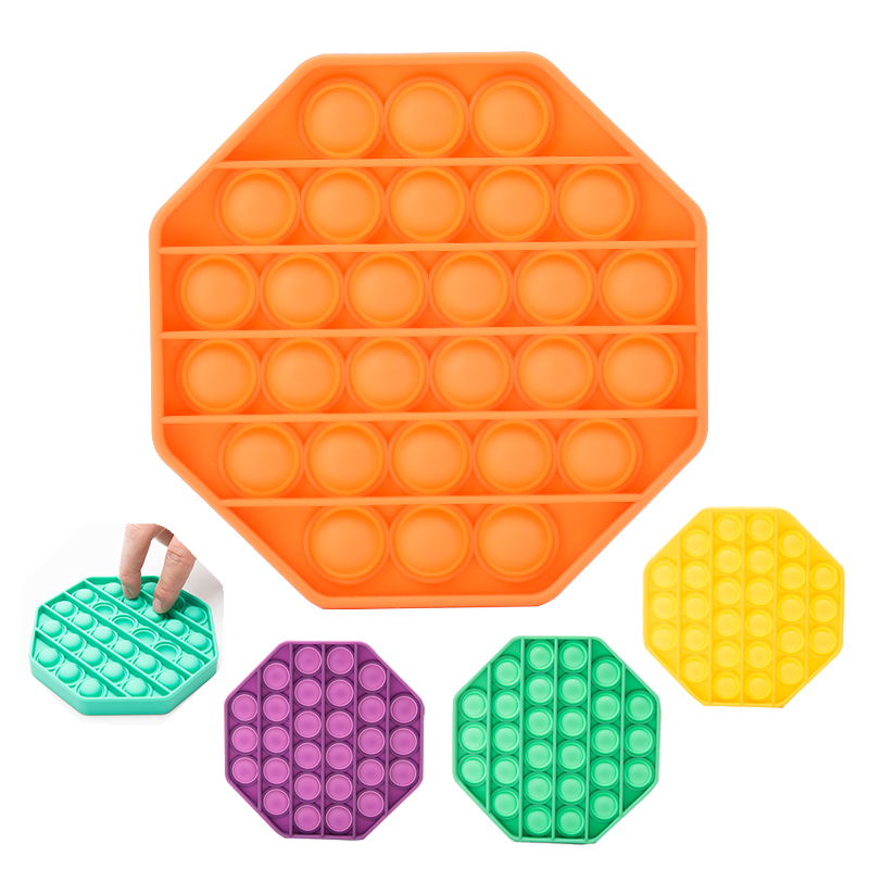 嘻嘻哈哈 Push Pop Bubble紓壓玩具感官玩具減壓玩具抗焦慮玩具專注力玩具 八邊形 Pchome 24h購物