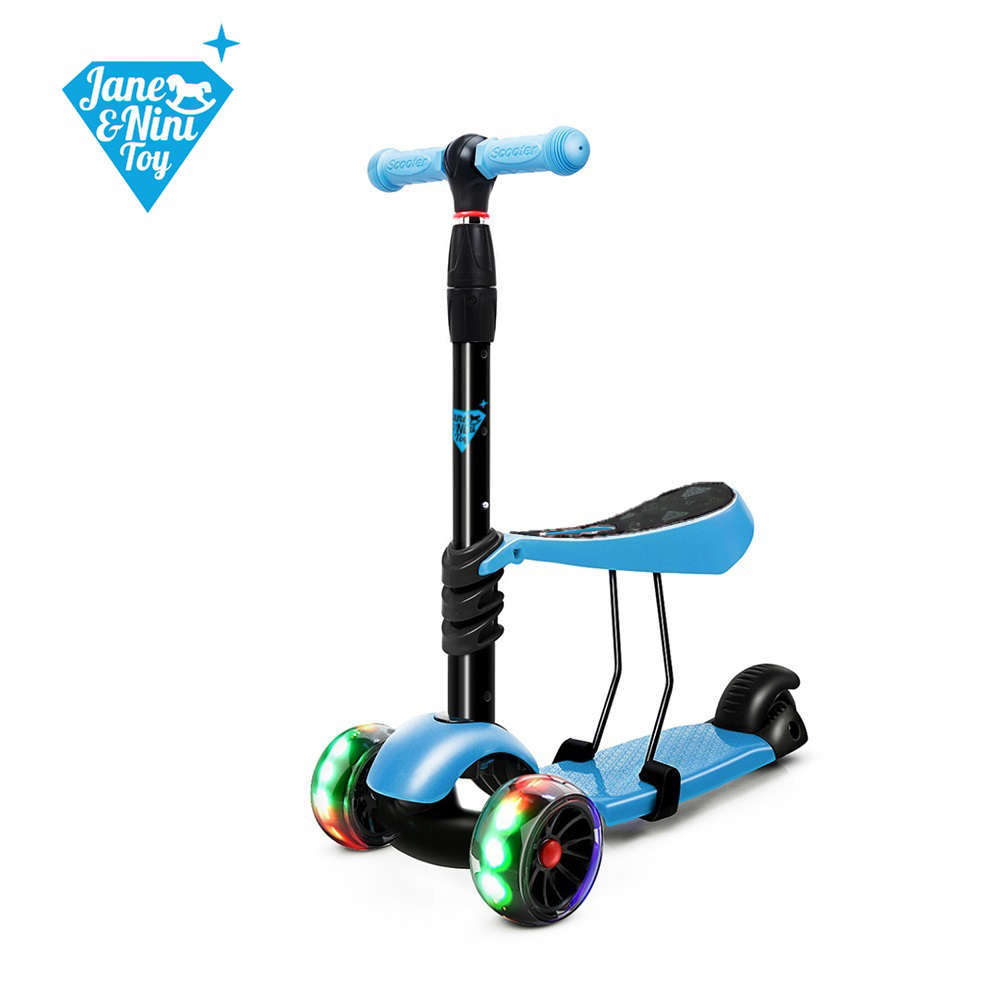 Jn Toy 2合1兒童滑板車 藍 Pchome 24h購物