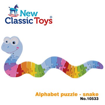 荷蘭【New Classic Toys】幼兒字母學習拼圖-蛇寶寶 10533