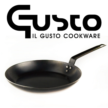 Gusto 28cm黑鐵平底鍋 Pchome 24h購物