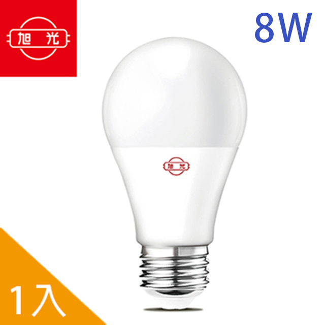 旭光led 全電壓燈泡8w 1入裝 6500k 晝光色 Pchome 24h購物