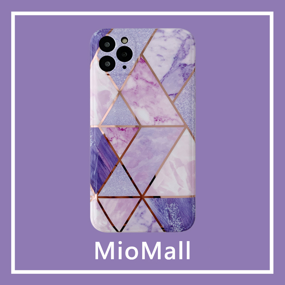 Miomall 米歐廣場 歐風大理石風 威尼斯拼花大理石 紫 Iphone12 Mini 12 Pro 12 Promax手機殼 Pchome 24h購物