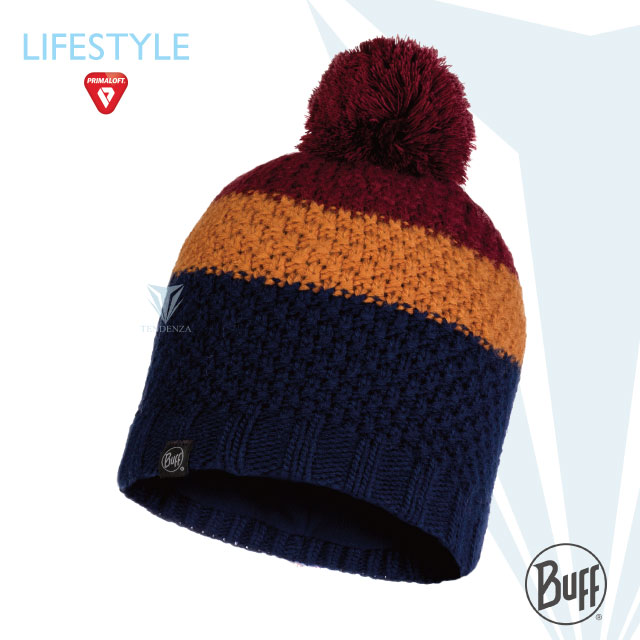 【BUFF】 Lifestyle BFL120857  針織保暖毛球帽 午夜藍 JAV