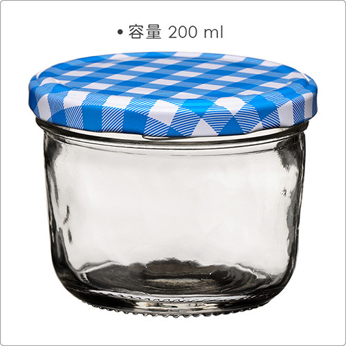 Premier 旋蓋玻璃收納罐 藍0ml Pchome 24h購物