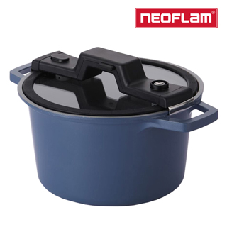NEOFLAM Smart Cook系列低壓悶煮鍋24cm-海藍色