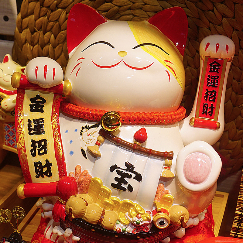 金石工坊 金運招財寶船招手貓 搖手貓 大開店賀禮風水擺飾 Pchome 24h購物