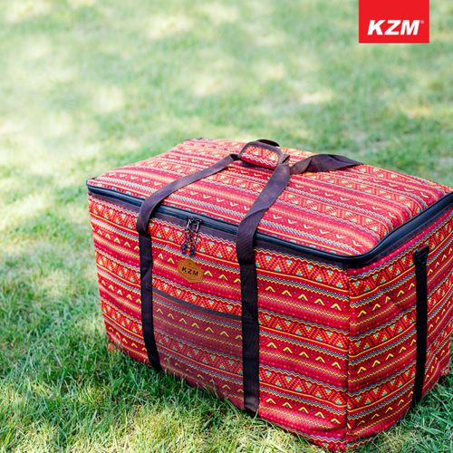 KAZMI 經典民族風裝備收納袋120L(紅色)