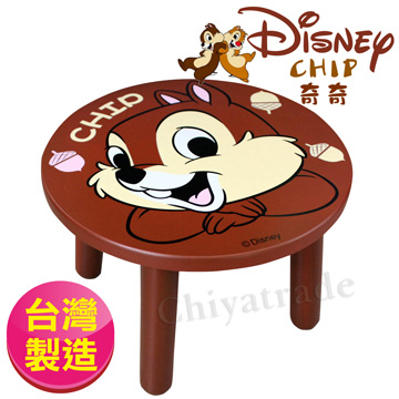 【Disney】台灣製奇奇大頭造型矮凳椅子(Disney正版授權)