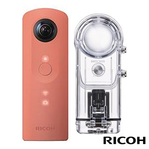 Ricoh Theta Sc 360 炫彩夜拍機 粉色 Tw 1 防水機殼組合 公司貨 Pchome 24h購物