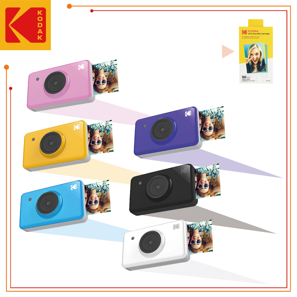 KODAK 柯達 MINI SHOT MS-210 拍立得相機(公司貨)+MC-50相紙