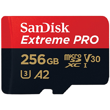 SanDisk ExtremePRO microSDXC UHS-I U3 V30 A2 256GB 記憶卡
