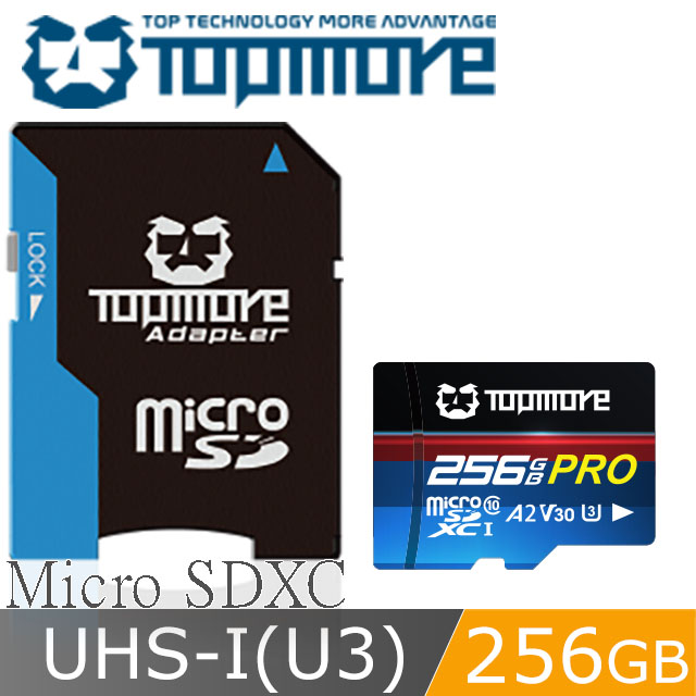 MicroSDXC 256GB UHS-1 U3 A2 V30 GAME PRO記憶卡-遊戲專用神卡