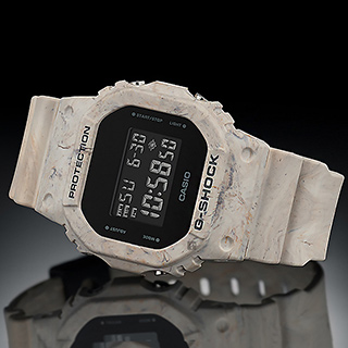 CASIO 卡西歐 G-SHOCK 地質系大理石紋手錶 DW-5600WM-5
