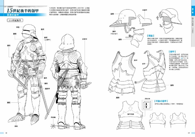 西洋甲冑 武器作畫資料集 Pchome 24h書店