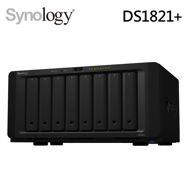 [8G RAM擴充] Synology DS1821+ NAS (8Bay/AMD/4GB)