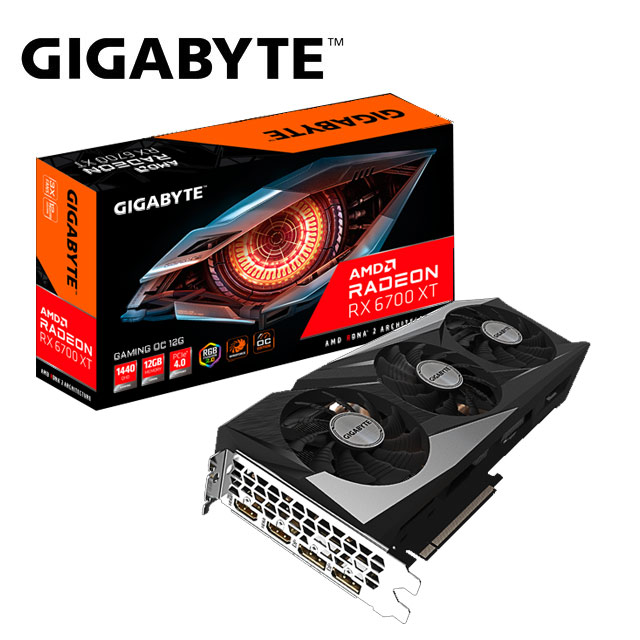 技嘉 Radeon™ RX 6700 XT GAMING OC 12G 顯示卡+B560M DS3H AC