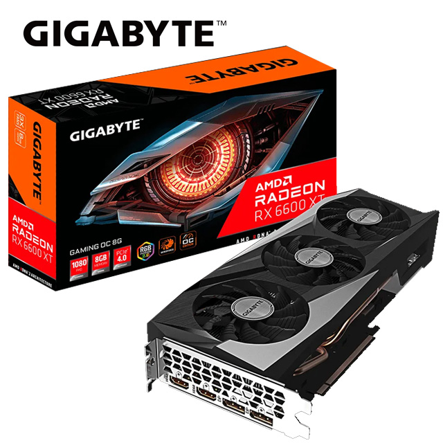 技嘉 Radeon RX 6600 XT GAMING OC 8G 顯示卡+B560M GAMING HD*2