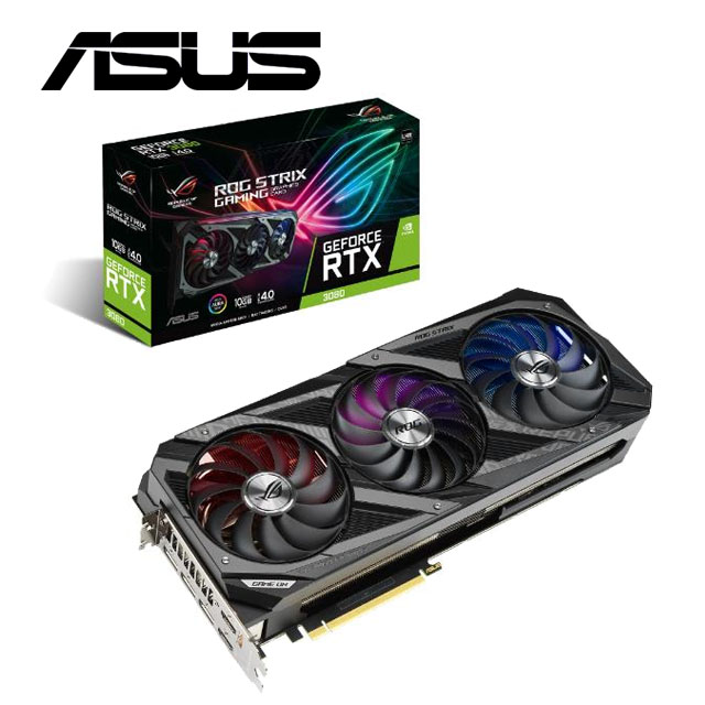 【ASUS華碩組】STRIX-RTX3080-10G-V2-GAMING+X570-E+ESD-S1C+24D5MT+N10NANO