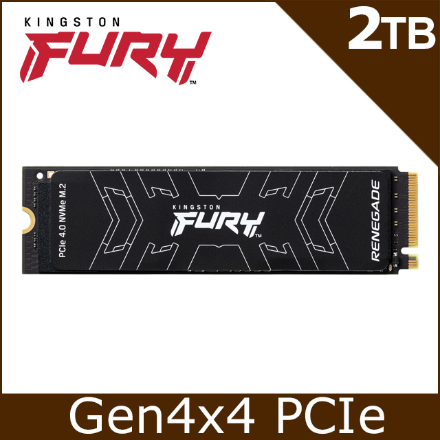 金士頓 Kingston FURY Renegade 2TB PCIe 4.0 NVMe M.2 SSD (SFYRS/2000G)