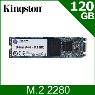 金士頓 Kingston SSDNow A400 120GB (M.2 2280) SATA-3 固態硬碟 (SA400M8/120G)