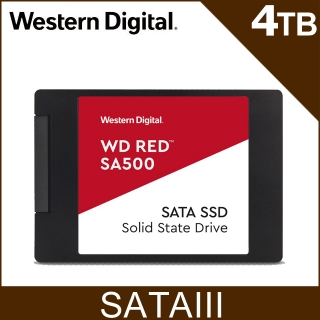 WD 紅標 SA500 4TB SSD 2.5吋NAS固態硬碟(紅標)