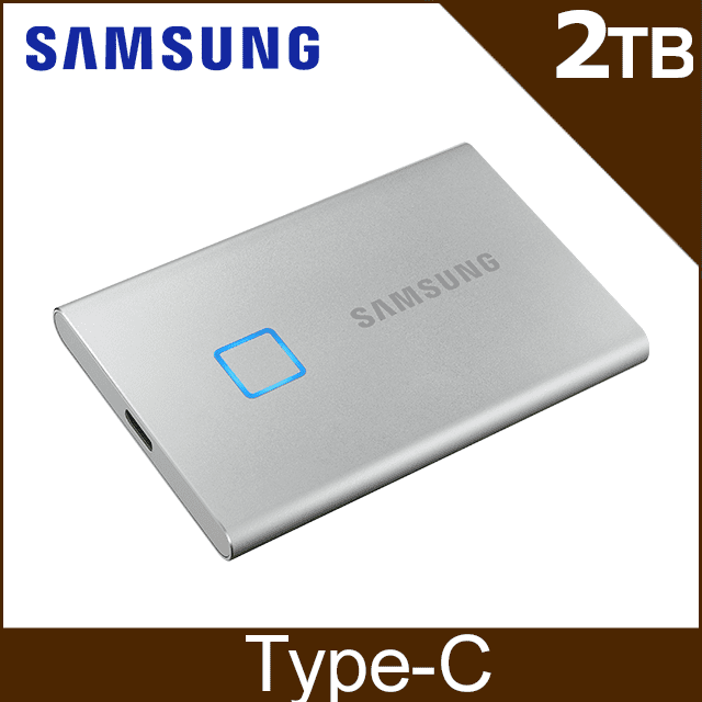 SAMSUNG 三星T7 Touch 2TB USB3.2移動固態硬碟 時尚銀