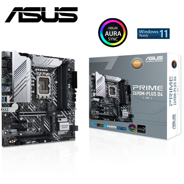 華碩 PRIME Z690M-PLUS D4-CSM 主機板