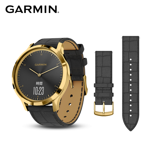 Garmin Vivomove Hr 智慧指針錶 金漾黑 Pchome 24h購物