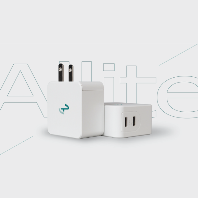 Allite 氮化鎵GaN USB-C雙孔快充充電器- PChome 24h購物