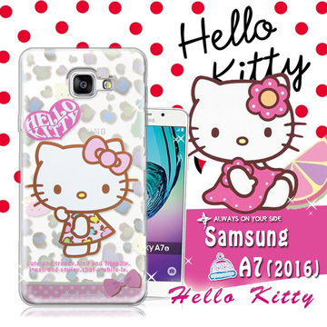 三麗鷗授權正版hello Kitty凱蒂貓samsung Galaxy 16 透明軟式手機殼 豹紋 Pchome 24h購物