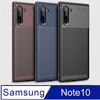 三星Samsung Galaxy Note 10 防摔碳纖維紋手機殼保護殼