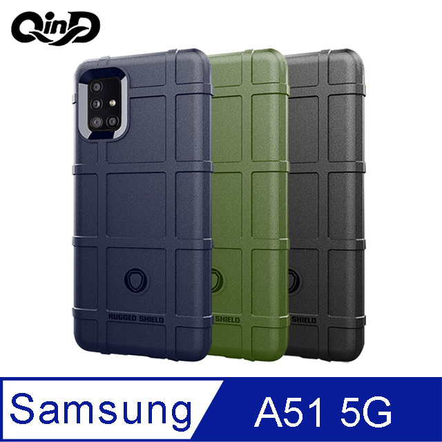 QinD SAMSUNG Galaxy A51 5G 戰術護盾保護套