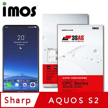 iMos SHARP AQUOS S2 3SAS 疏油疏水 螢幕保護貼