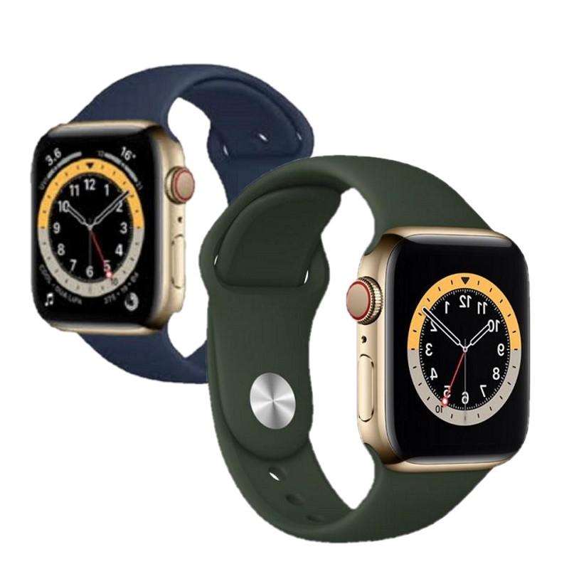 Apple Watch S6 LTE 44mm 不鏽鋼-運動型錶帶