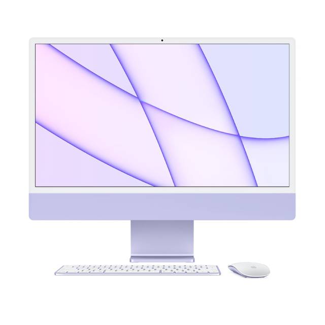24 iMac Retina 4.5K display: Apple M1/8core CPU/8core GPU, 256GB-Purple(Z130)